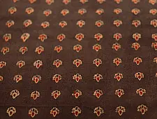 Ajrakh . Natural Color Cotton Fabric ~ 25 { Per meter }
